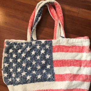 American Flag Beach Bag-Anthropologie